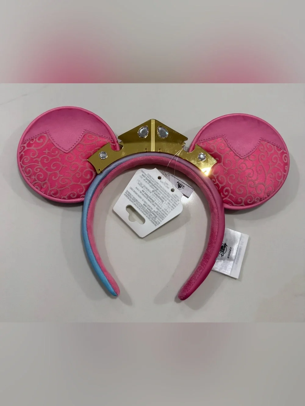Disney Parks Sleeping Beauty Aurora Pink And Blue Ears Headband New